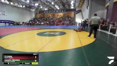 144 Boys Cons. Round 3 - Damon Miranda, La Costa Canyon vs Ty Pope, Mount Miguel