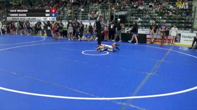59 lbs Champ. Round 1 - Jace Weaver, Moen Wrestling Academy vs Owen Davis, MWC