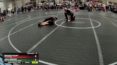 75 lbs Semifinal - Idris Brooks, Beat The Streets Baltimore vs Bryson Haupt, EP Rattlers