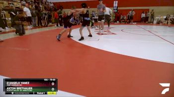 79-81 lbs Round 2 - D`Angelo Yanez, Fort Morgan WC vs Axton Brethauer, Platte Valley Jr. Wrestling