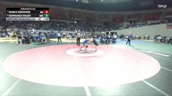 6A/5A Girls 155 Cons. Round 3 - Danica Kirkwood, Hillsboro Girls vs Esperanza Walsh, Grant Girls