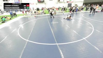 Junior Girls - 100 lbs Cons. Round 3 - Cassidy O'Connell, CrassTrained: Weigh In Club vs Madalyn Riedinger, Trailblazer Wrestling Club