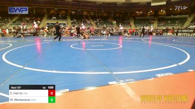 135 lbs Semifinal - Corey Harris, HURRICANE WRESTLING ACADEMY vs Mila Mantanona, MANTANONA-TC