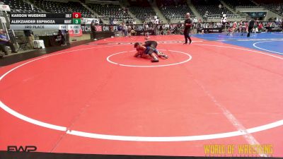 108 lbs 3rd Place - Karson Wuebker, Sebolt Wrestling Academy vs Alekzander Espinoza, MANTANONA-TC