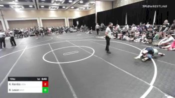 72 lbs 5th Place - Rhoan Rambo, Legacy Elite WC vs Brayden Leson, White Tiger Wrestling