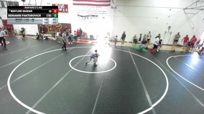 49 lbs Round 3 - Benjamin Faktorovich, Team So Cal Wrestling Club vs Waylon Guizar, Powerline Wrestling