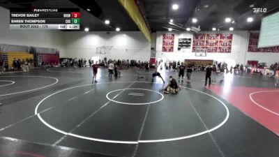 175 lbs Champ. Round 1 - Ehren Thompson, Chaparral High School vs Trevor Bailey, Bell High School Wrestling