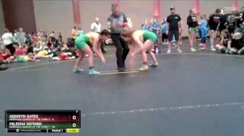 110 lbs Finals (8 Team) - Mileena Notaro, Nebraska Queens Of The Corn 1 vs Addisyn Gates, Nebraska Queens Of The Corn 2