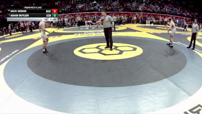 D1-144 lbs Semifinal - Jack DeBoe, Mentor vs Adam Butler, St. Edward