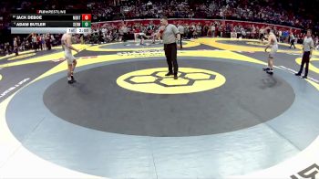 D1-144 lbs Semifinal - Jack DeBoe, Mentor vs Adam Butler, St. Edward
