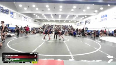 106 lbs Semifinal - Logan Arenas, Lancers WC vs Evan Villagran, Team SoCal WC