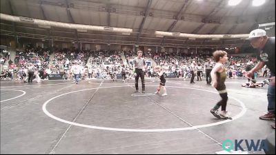 52 lbs Consi Of 16 #2 - Theodore Mosby, Wyandotte Youth Wrestling vs Jackson Fernandez, Cotton County Wrestling Club