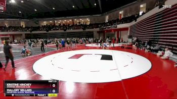 120 lbs Cons. Round 2 - Kristine Hinchey, Shawnee Wrestling Club vs Mallory Sellars, Pryor High School Wrestling