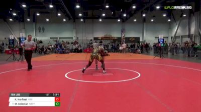 184 lbs Consi of 8 #1 - Kordell Norfleet, Arizona State vs Michael Coleman, Navy