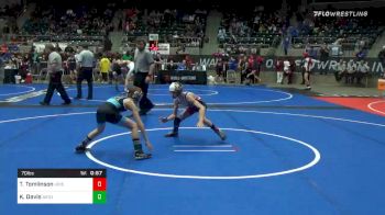 70 lbs Consolation - Triston Tomlinson, Hoisington Jr Cardinals vs Kael Davis, Bayou Elite WC