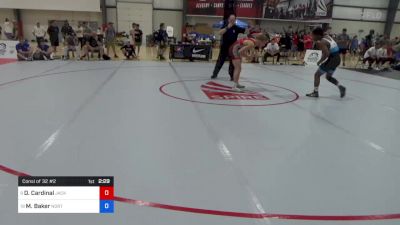 61 kg Consi Of 32 #2 - Derrick Cardinal, Jackrabbit Wrestling Club vs Markel Baker, Northern Illinois RTC