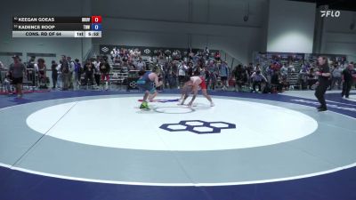 74 kg Cons. Rd Of 64 - Keegan Goeas, Brunson UVRTC vs Kadence Roop, Team B1G Wrestling