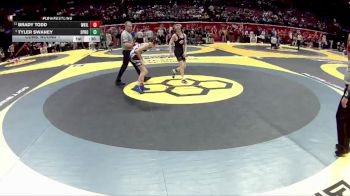 D1-106 lbs Cons. Round 1 - Tyler Swaney, Springboro vs Brady Todd, Wor. Kilbourne