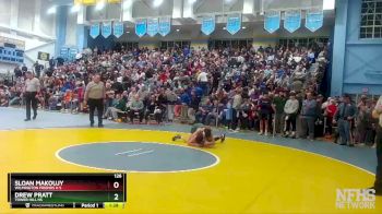 126 lbs Quarterfinal - Drew Pratt, Tower Hill Hs vs Sloan Makoujy, Wilmington Friends H S