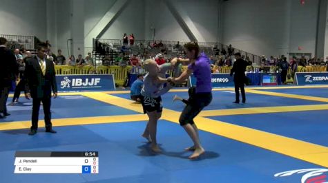 Joy Pendell vs Elisabeth Clay 2018 American National IBJJF Jiu-Jitsu Championship | Grappling