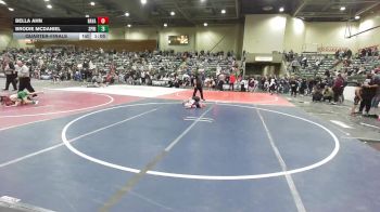 80 lbs Quarterfinal - Bella Ahn, Ravage WC vs Brodie McDaniel, Spring Hills WC