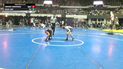 Rookie 6-8 100 Cons. Round 2 - Vincent Montegue, Warmup Gang Wrestling Club vs Knox Arp, Virginia Slaughter House