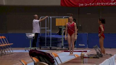 Maile O'Keefe Vault Timer - Training Day 2, 2017 International Junior Japan