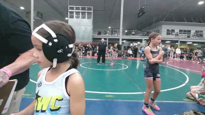 50 lbs Rr Rnd 6 - Harper Wiltsey, Bayside Baddies - Girls vs Teal Brown, Apache - Girls