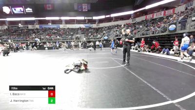 72 lbs Consi Of 8 #2 - Isaiah Baca, NM Bad Boyz vs Jaxten Harrington, Terminator Wrestling Academy