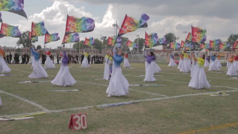Check Out Lockport Township Color Guard In The Lot In Canton