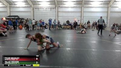 105 lbs Round 2 (4 Team) - Tyler Bradley, Metro All Stars vs Talan Weaver, Peer Pressure Elite