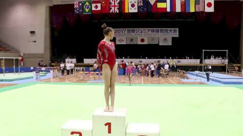 Women's AA Award Ceremony - 2017 International Junior Japan