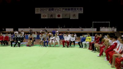 Floor Event Finals Award Ceremony - 2017 International Junior Japan