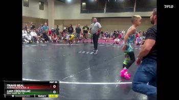 70 lbs Round 2 (8 Team) - Travis Beal, Alabama Elite Black vs Liam Crousillac, Gulf Coast WC