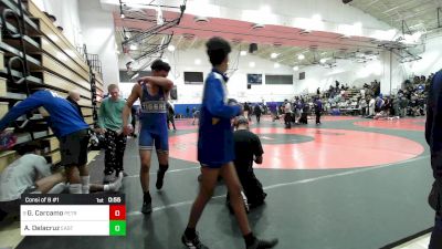 215 lbs Consi Of 8 #1 - Giovanni Carcamo, Petrides-PSAL vs Adrian Delacruz, East Harlem Pride-PSAL