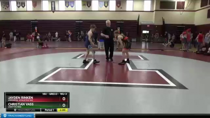 16U-3 lbs Round 3 - Jayden Rinken, Immortal Athletics WC vs Christian ...