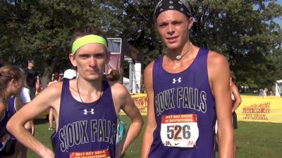 Sioux Falls Mason Phillips and Stevon Brown after 1-2 finish at Roy Griak