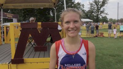 Emily Covert after breakthrough victory at Roy Griak