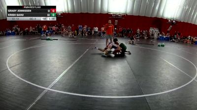 126 lbs Round 2 (8 Team) - Krish Sahu, Grayslake Central vs Grady Jennissen, Cambridge-Isanti Blue