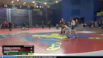 126 lbs Quarterfinal - Evan Mougalian, Kinnelon vs Damani Almodovar, St Augustine