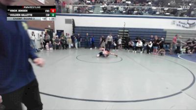 85 lbs Champ. Round 2 - Knox Jensen, Idaho Falls Wrestling Club vs Holden Gillette, 208 Spartan WC