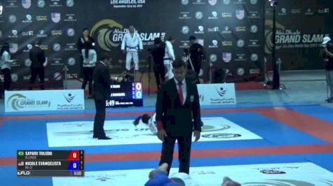 SAYURI TOLEDO vs NICOLE EVANGELISTA Abu Dhabi Grand Slam Los Angeles