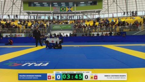 REBECA COUTINHO DUARTE vs HELOÍSA DOURADO PARDINI 2026 FPJJ Circuito Paulista GI Etapa 3