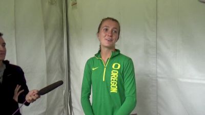 Katie Rainsberger after new Dellinger Course Record