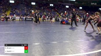 65 lbs Final - Kali Brown, Northwestern vs Liliana Gaskill, Central Dauphin East