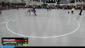 130 lbs Cons. Round 3 - Porter Lozenski, Wolves Wrestling Club vs Maverick Sanchez, Hawaii