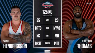 125 kg 1st Place Match - Demetrius Thomas, Nyac vs Wyatt Hendrickson, Cowboy RTC/WCAP