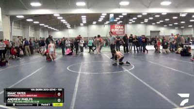 105 lbs Cons. Round 3 - Isaac Yates, Riverheads Youth Wrestling vs Andrew Phelps, Willie Walters Wrestling Club