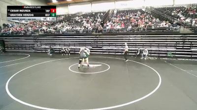 4A 215 lbs Champ. Round 1 - Cesar Inzunza, Timpanogos vs Grayden Herzog, Green Canyon