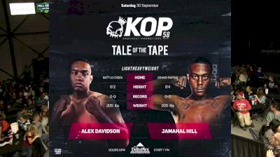 Alex Davidson vs. Jamahal Hill - KOP 58 Replay